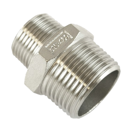 Nipple réduit en acier inox 3/4" x 3/8"