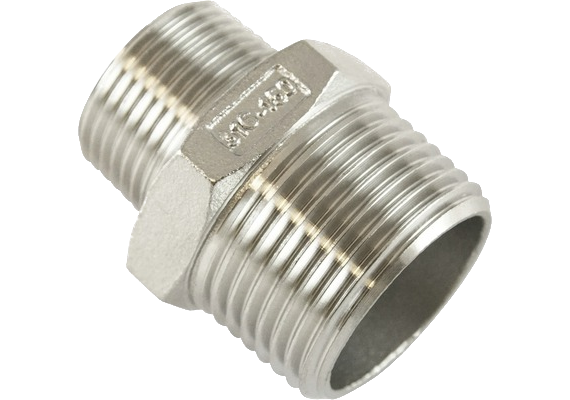 Nipple réduit en acier inox 3/4" x 3/8"