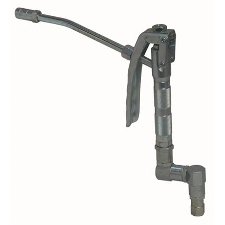 Pistolet de graissage haute pression avec articulation en Z, multi-axes et tube gicleur