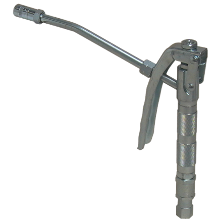 Pistolet de graissage haute pression avec raccord pivotant linéaire et tube de buse