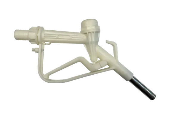 Pistolet en PP avec raccord tuyau 1" (25 mm), joint en FKM et bec ¾" SS304