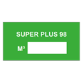 Plaquette en aluminium, 100 x 50 mm "SUPER PLUS 98"