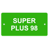 Plaquette en aluminium vert-claire, 100 x 50 mm "SUPER PLUS 98"