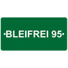 Plaquette en V4A 1.4404 vert, 100 x 50 mm "BLEIFREI 95"