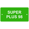 Plaquette en V4A 1.4404 vert-claire, 100 x 50 mm "SUPER PLUS 98"