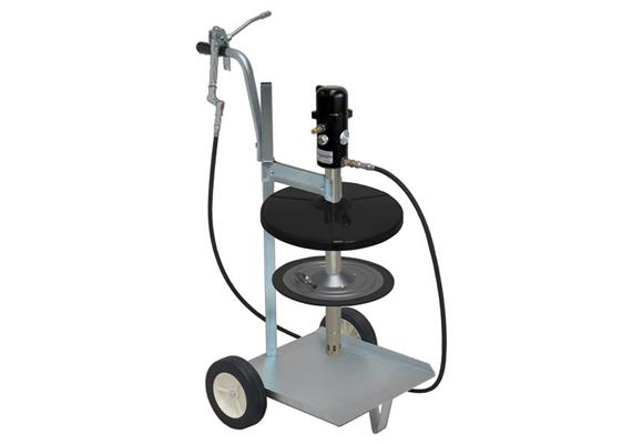 pneuMATO 55 mobile pour fûts de 15 kg avec ø-int. 255-282 mm, tuyau 10 m