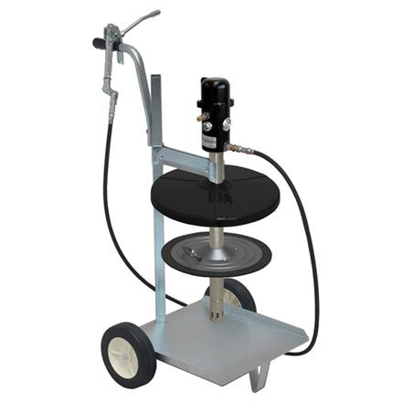 pneuMATO 55 mobile pour fûts de 18/20 kg avec ø-int. 265-285 mm, tuyau 3.5 m