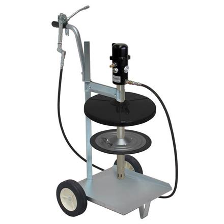 pneuMATO 55 mobile pour fûts de 18/20 kg avec ø-int. 265-285 mm, tuyau 3.5 m