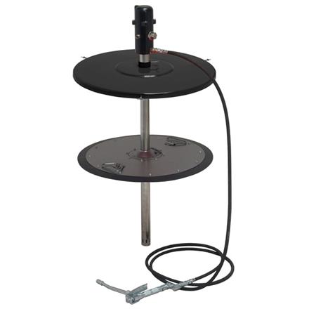 pneuMATO 55 stationnaire pour fûts de 200 kg avec ø-int. 550-590 mm, tuyau 3.5 m