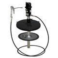 pneuMATO 55 stationnaire pour fûts de 50 kg avec ø-int. 355-387 mm, tuyau 10 m