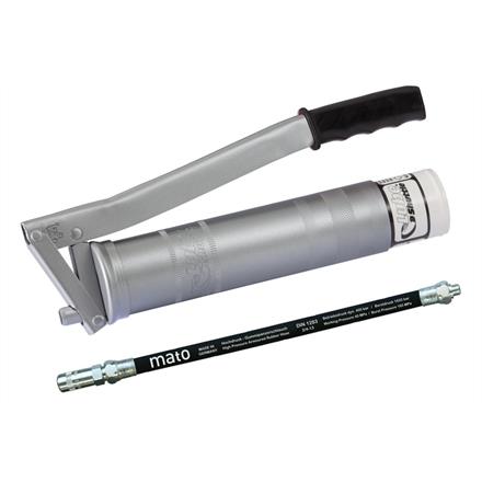 Pompe à graisse à levier Lube-Shuttle MATO - laquée - avec tuyau RH30-C, R1/8"