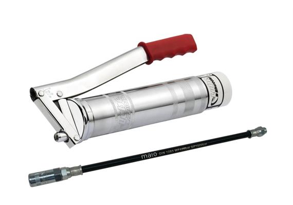 Pompe à graisse à levier Lube-Shuttle MATO - M10x1, avec tuyau PH30-C