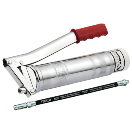 Pompe à graisse à levier Lube-Shuttle MATO - R1/8", avec tuyau RH30-C