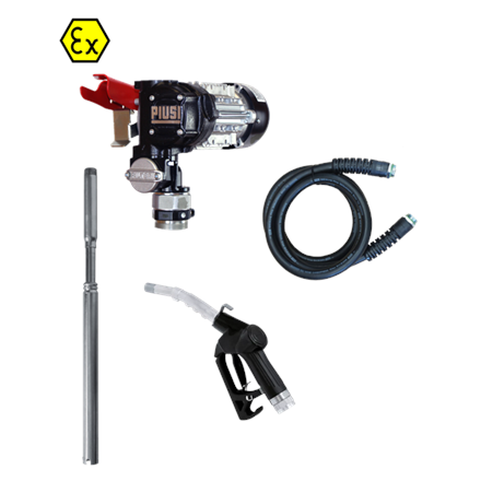 Pompe pour fût Panther EX56 ATEX pour diesel et essence, sans compteur et filtre