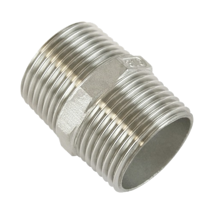 Raccord double chromé 3/8"