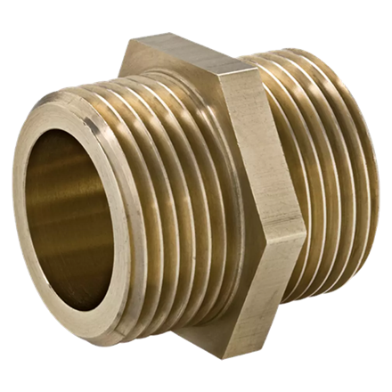 Raccord double en laiton 1/2"