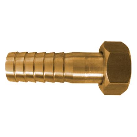 Raccord droite porte-tuyaux en laiton EPLR20V