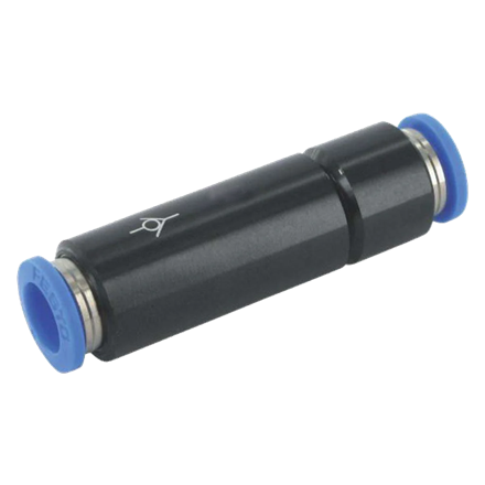 Raccord en plastique avec clapet anti-retour pour tuyau de 8 mm