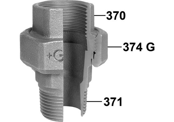 Raccord GF Fittings N° 331 galvanisé 2" | Bild 1