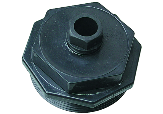 Raccord pour citernes 2" plastic pour 1 x 6 - 12 mm