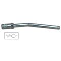 Raccord rigide courbé 150 mm avec agrafe 4 mors et clapet de retention - R1/8"