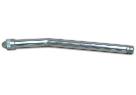 Raccord rigide courbé E4012, 150 mm avec bec pointu - M10x1