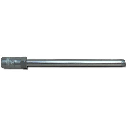 Raccord rigide droit 150 mm avec agrafe hydraulique 4 mors - R1/8"