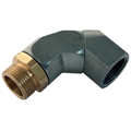 Raccord tournant 90° - 1" femelle/mâle
