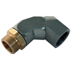 Raccord tournant 90° - 1" femelle/mâle