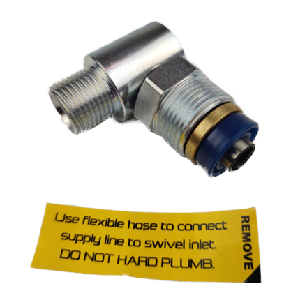 Raccord tournant acier zinqué ½" avec trou de 10 mm, max 600 bar, pour huile et graisse Raccord tournant acier zinqué ½" avec trou de 10 mm, max 600 bar, pour huile et graisse