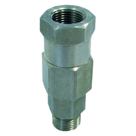 Raccord tournant linéaire Inox 3/8" femelle/mâle, 200 bar, 120° C