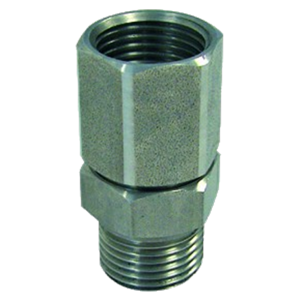 Raccord tournant linéaire Inox, ½" femelle/mâle, 200 bar, 120° C