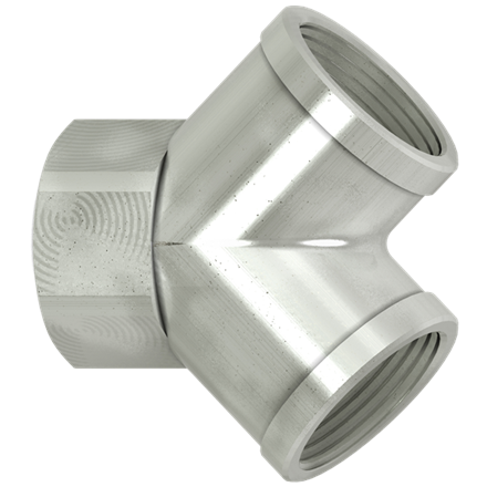 Raccord Y en laiton ½" femelle