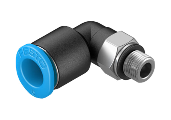 Raccords à emboîter coudés 90° standard M5 - 4 x 2 mm