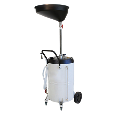 Récupérateur d'huile usée 90 l avec réservoir sur châssis roulant