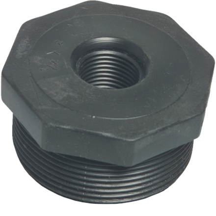 Réduction en PVC 2"-1", à une pièce