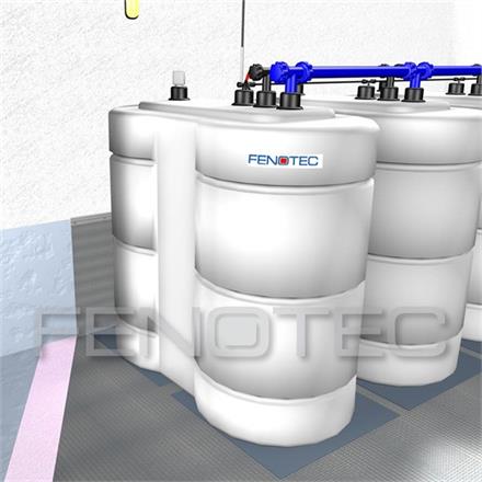 Revêtement de réservoir préfabriqué en feuille renforcée de tissu de 1,5 mm