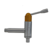 Robinet de sécurité 1/2" mâle pour distribution des huiles, jaune