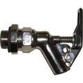 Robinet de sécurité pour fût d'huile laiton nickelé 3/4" mâle - à fermeture automatique
