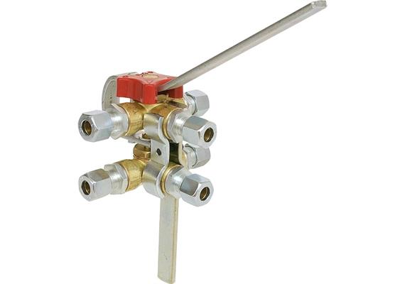 Robinet inverseur double 12 mm