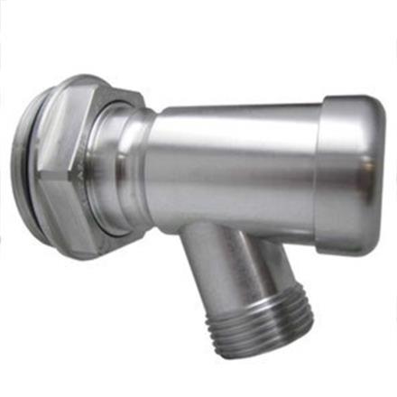 Robinet pour fût en aluminium, raccord 2" avec joint en Viton, à fermeture automatique