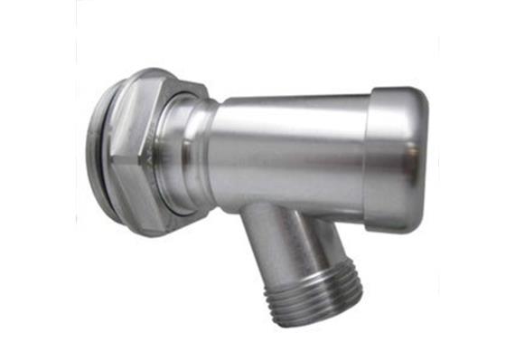Robinet pour fût en aluminium, raccord 2" avec joint en Viton, à fermeture automatique