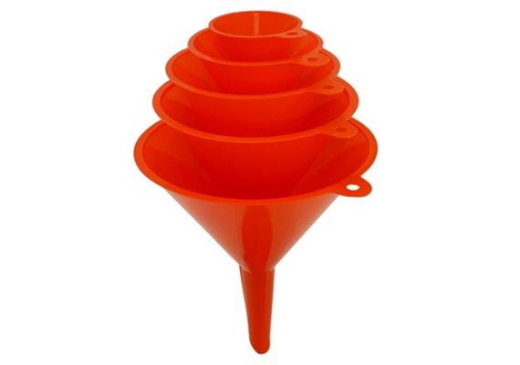 Set d'entonnoirs en plastique F-PP-Set 6 ø 50/75/100/120/150/160 mm - UE 10 pcs.