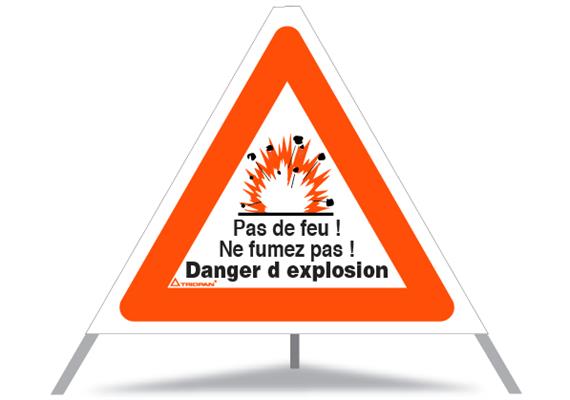 Signal pliable TRIOPAN 60 cm (DANGER D'EXPLOSION) avec étui