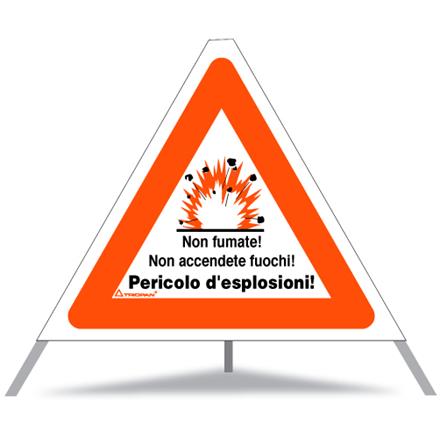 Signal pliable TRIOPAN 60 cm (PERICOLO D'ESPLOSIONI) avec étui