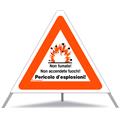 Signal pliable TRIOPAN 60 cm (PERICOLO D'ESPLOSIONI) avec étui
