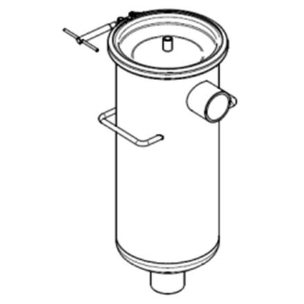 Système de filtration d'huile en acier inoxydable 2" FF avec pied