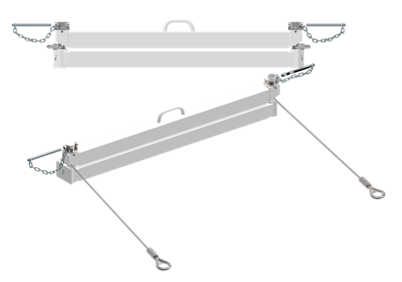 Tendeur de bande S 30 kN 1140-1220 mm, épaisseur de bande 5-30 mm, lot de 2 pièces