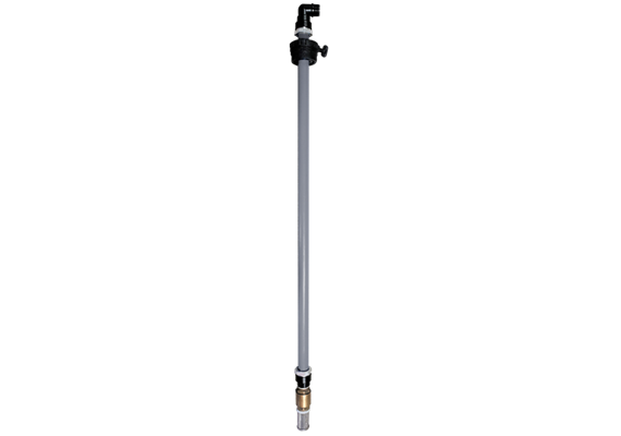 Tube d'aspiration avec raccord ¾" 60° mâle pour IBC