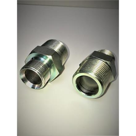 Tubulur double en acier 1" - 3/4" con. / 60°